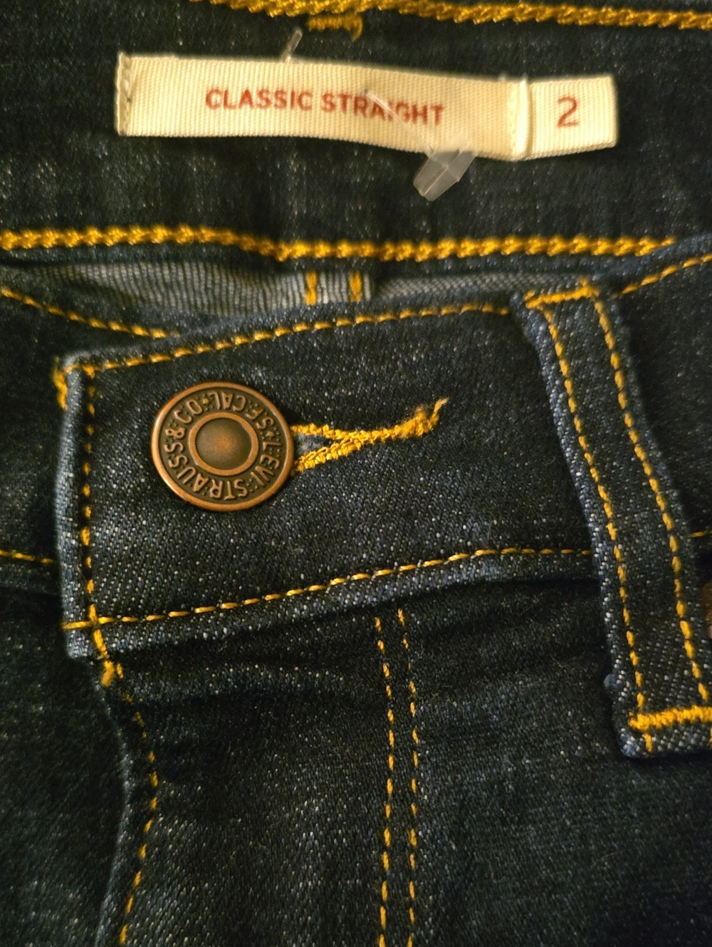 Levi's Jeans Women's Size 2 Blue Classic Straight Denim Jean